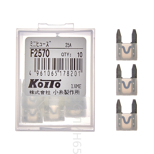 Предохранитель F2570/ 90982-09012  25A MINI (маленький с длинными контактами)