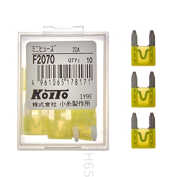 Предохранитель F2070 / 90982-09011  20A MINI (маленький с длинными контактами)