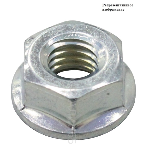 Гайка с зубчатым фланцем 4506-008 оцинкованная (трёхвалентное хроматирование) М8х 1.25мм