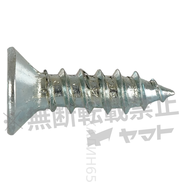 Саморез с потайной головкой оцинкованный 4650-E-12,   4.5 x16мм  (Покрытие Unichrome)