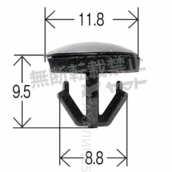 Клипса CH-678/ 91518-SM4-003/ KJ-1066